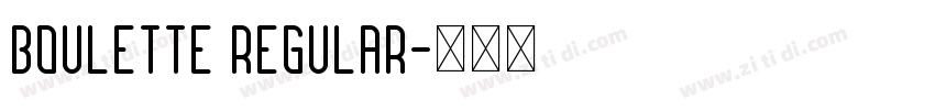 Boulette Regular字体转换